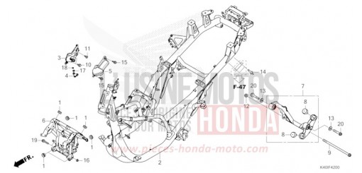 CARROSSERIE DE CHASSIS NSS125ADM de 2021